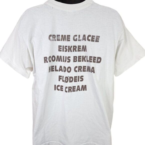 Dove Ice Cream T Shirt Vintage 90s Snack Tee Dutch Made In USA Mens Size XL - Picture 5 of 10